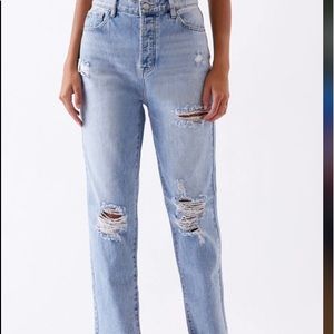 PacSun Light High Waisted Straight Leg Jeans - 25